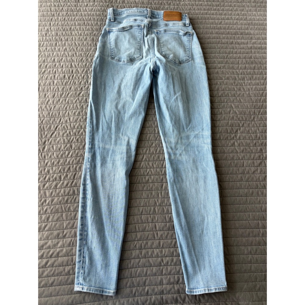 Lucky Brand Bridgette High Rise Skinny Jeans Light Wash Blue Denim 6 28R - Picture 8 of 11